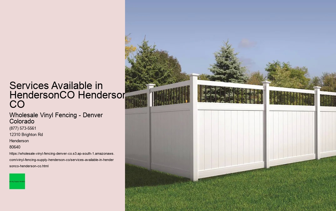 Services Available in HendersonCO Henderson, CO